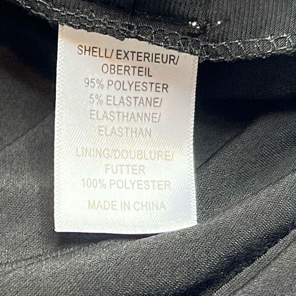 Adrianna Papell black cowl neck shutter pleat dress size 6 - Picture 15 of 16